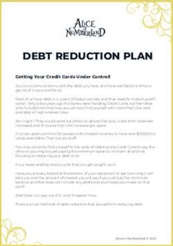 Debt reduction plan quizz